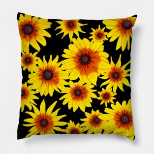 Blooming Yellow Flowers Pillow