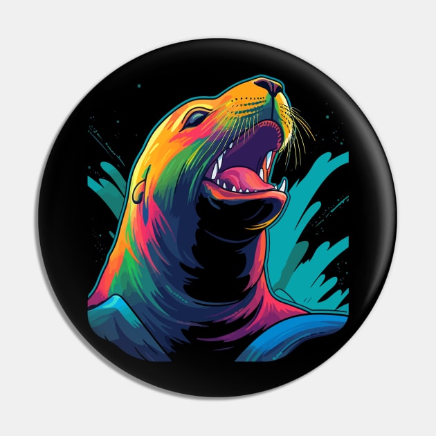 Sea Lion Smiling Pin by JH Mart