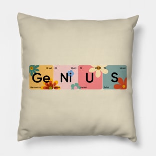 Genius periodic table of elements Pillow