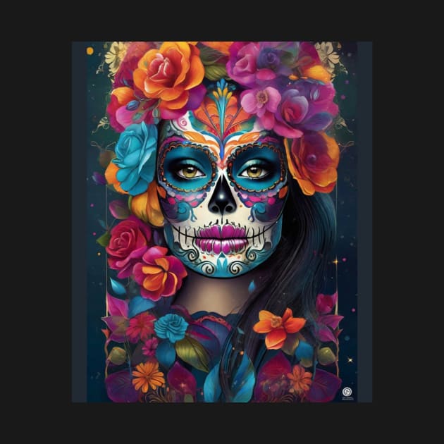 Dazzling Woman: Sugar Skull Makeup Art by ImaginativeInkPOD