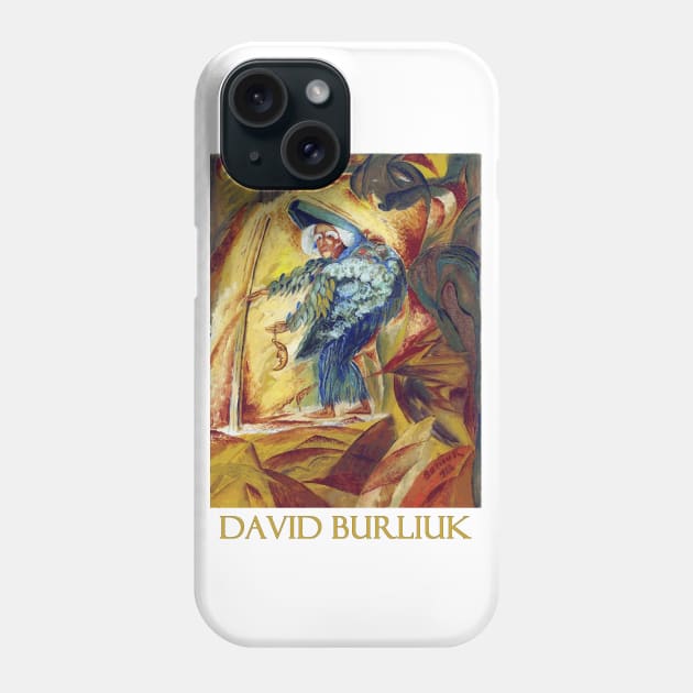 Fifty-Thousand Years Old Woman on Mars (1922) by Russian Futurist David Burliuk Phone Case by Naves