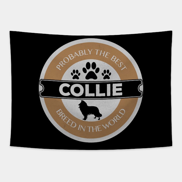 Collie Logo Tapestry by RAADesigns