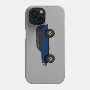 fj80 Land Cruiser blue Phone Case