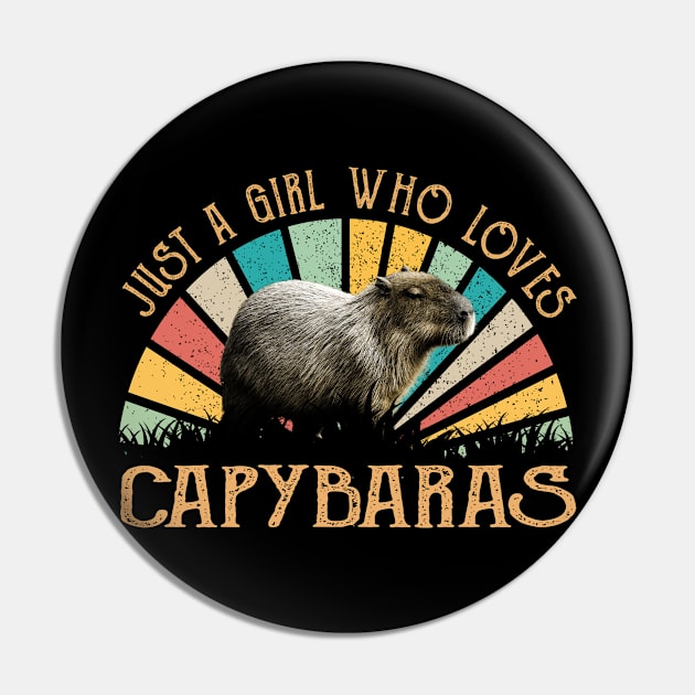 Just A Girl Who Loves Capybara Love, Urban Wildlife Tee Trends Pin by Kleurplaten kind