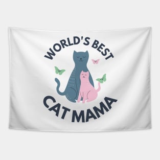 cat tama cute black cat love Tapestry