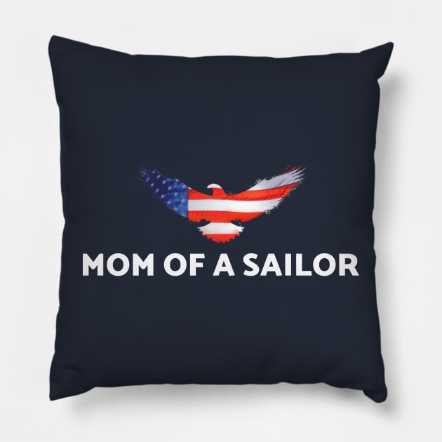 MOM OF A SAILOR Pillow by Cult Classics