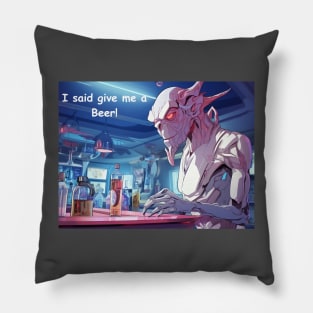 Monsters in Bars Pillow