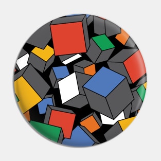 Rubiks Cube Explosion Pin