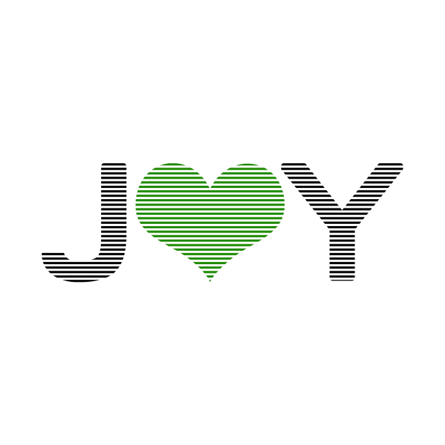 Joy - heart - black and green. by kerens