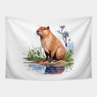 I Love Capybaras Tapestry