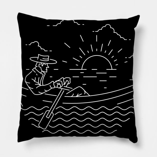 SCOOP BOAT Pillow by polkamdesign