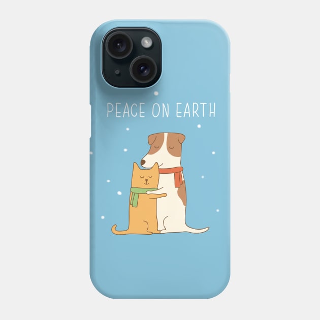 peace on earth Phone Case by milkyprint