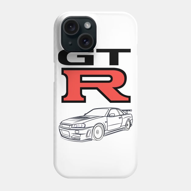 Skyline GTR Phone Case by CrimsonsDesign