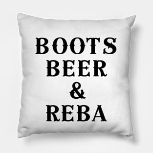 Boots Beer & Reba Pillow