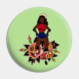 Derby Girl Pin