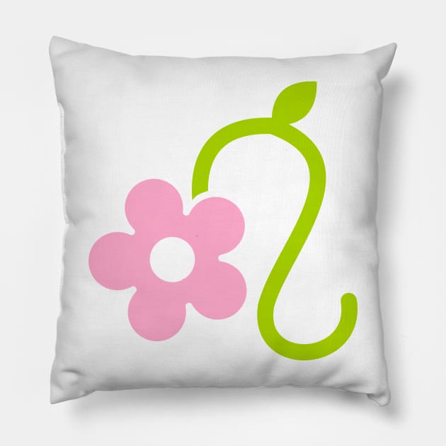 Floral Leo Pillow by CoreyUnlimited