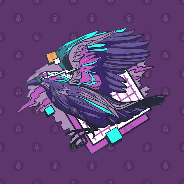 Vapor Crow by AmberStone