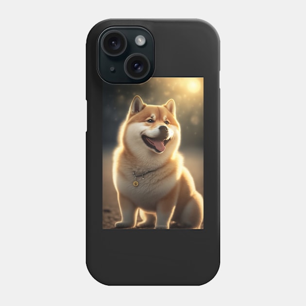 Happy Shiba Inu Dog Phone Case by KoolArtDistrict