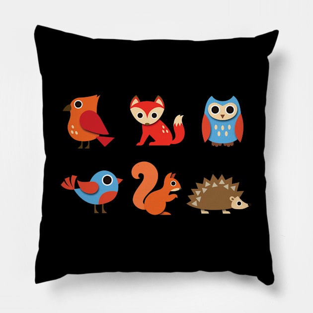 Wildlife - Animals Pillow by Kudostees