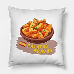 Patatas bravas | Traditional Spanish cuisine Pillow