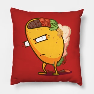 Grumpy Taco Pillow