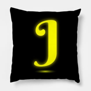 Letter J Letter Art Pillow