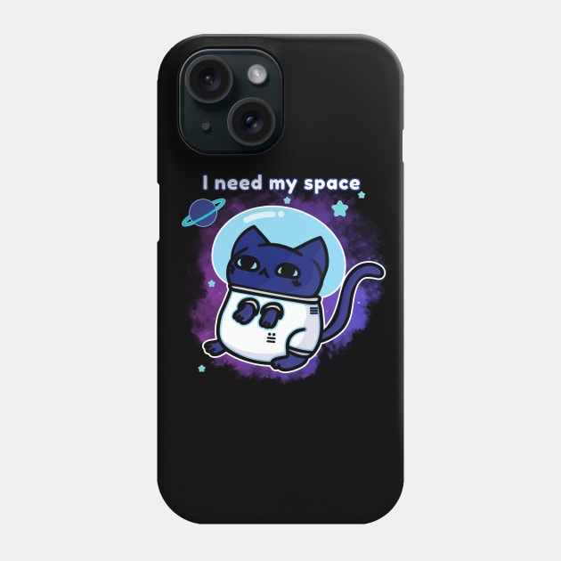 I Need My Space - On Top Phone Case by The3rdMeow