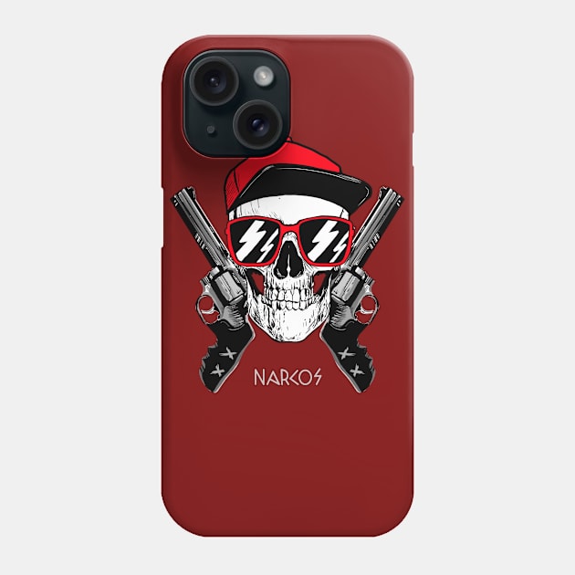 Narcos Bandit Skull/ Dead head/ Skeleton Phone Case by Eva Wolf