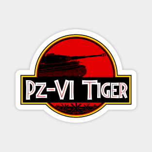 German Pz-VI Tiger tank in the style of dinosaurs Magnet