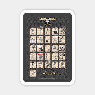 The AlphaBots Alphabet design Magnet