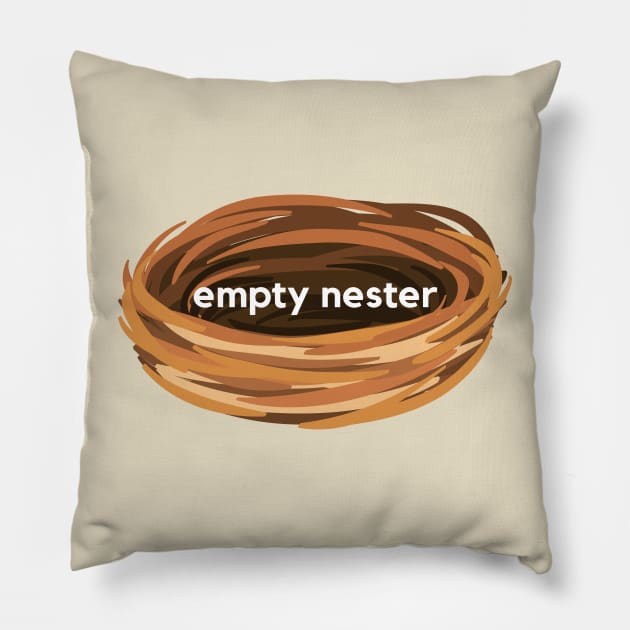 Empty nester- a design for parents with no kids living at home Pillow by C-Dogg