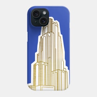 Gold Cathedral of Learning Phone Case