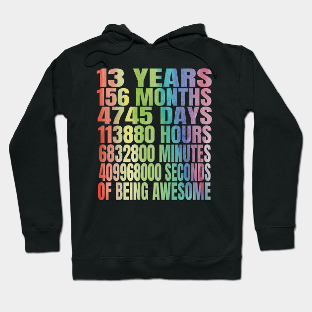 13th Birthday Gift - Hoodie | TeePublic
