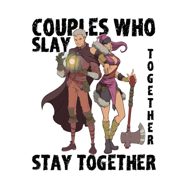 Roleplaying RPG Couple Gift Valentines Day Wizard Barbarian by TellingTales