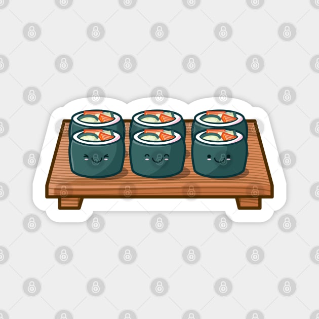 Sushi Rolls Magnet by Hixon House