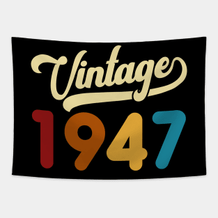 1947 Vintage Gift 73rd Birthday Retro Style Tapestry