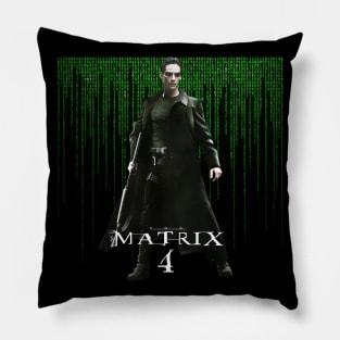 Resurrections Matrix 4 Mens Neo Shirt Neo, Morpheus and Trinity Keanu Reeves Pillow