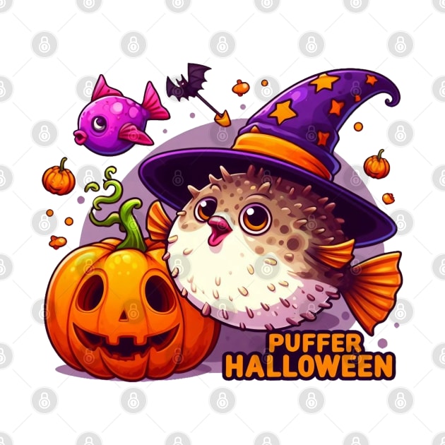 Puffer Fish  Puffer Halloween by BukovskyART