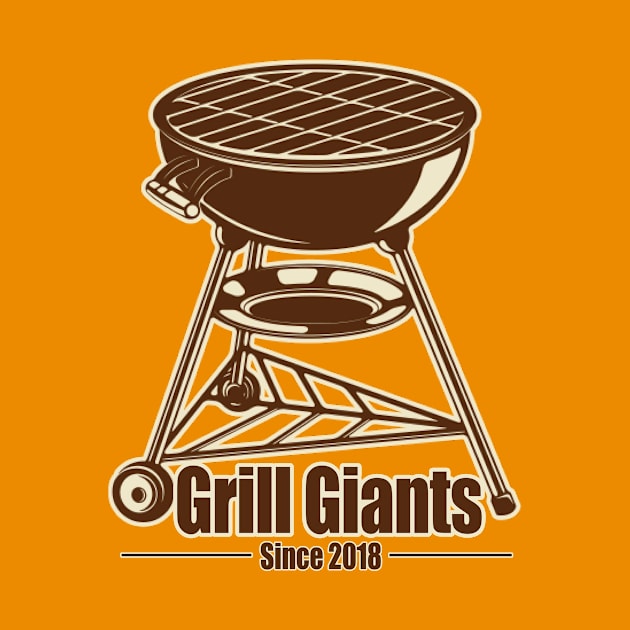 Grill Giants Retro T-shirt by Grill Giants