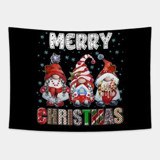 Merry Christmas Gnome Family Funny Xmas Tree Women Men Kids Tapestry