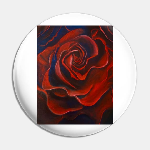 Red Rose for my Sweetheart Pin by jennyleeandjim