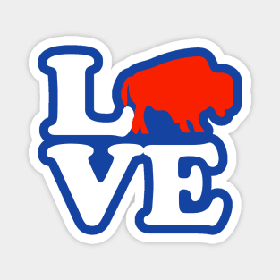 Wild American Bison Buffalo Valentines Day Love Magnet