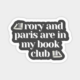 Rory and Paris Book Club Books Magnet