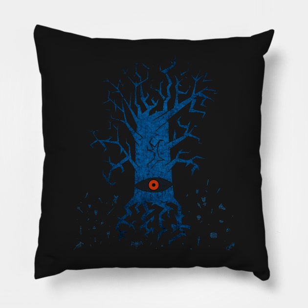 All-seeing Tree Pillow by ElectricMint