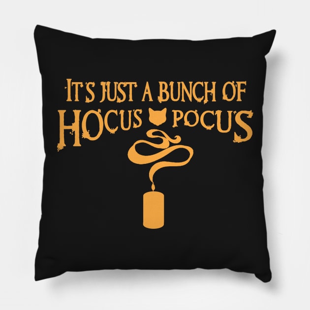 Hocus Pocus (Orange) Pillow by TreyLemons