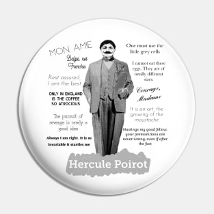 Hercule Poirot Quotes Pin