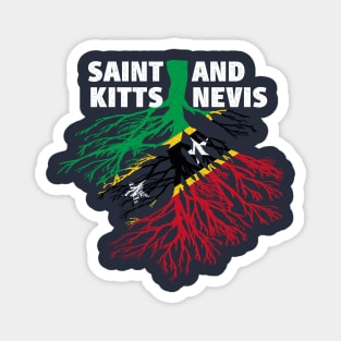 Saint Kitts and Nevis Roots Flag Magnet