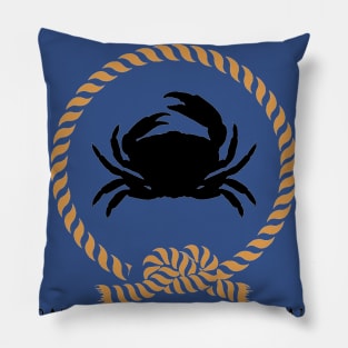 The Floating Black Crab Pillow