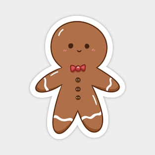 Cute Kawaii Gingerbread Man Magnet