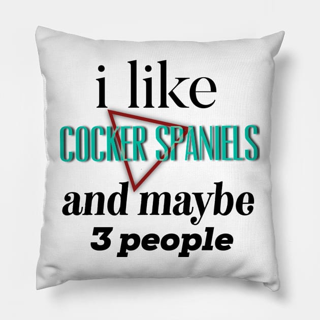 cocker spaniels Pillow by Design stars 5